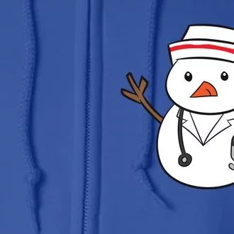 Snow Doctor Christmas Nurse Christmas Doctor Gift Full Zip Hoodie