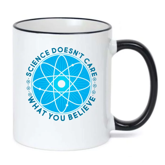 Science Doesn't Care What You Believe Black Color Changing Mug