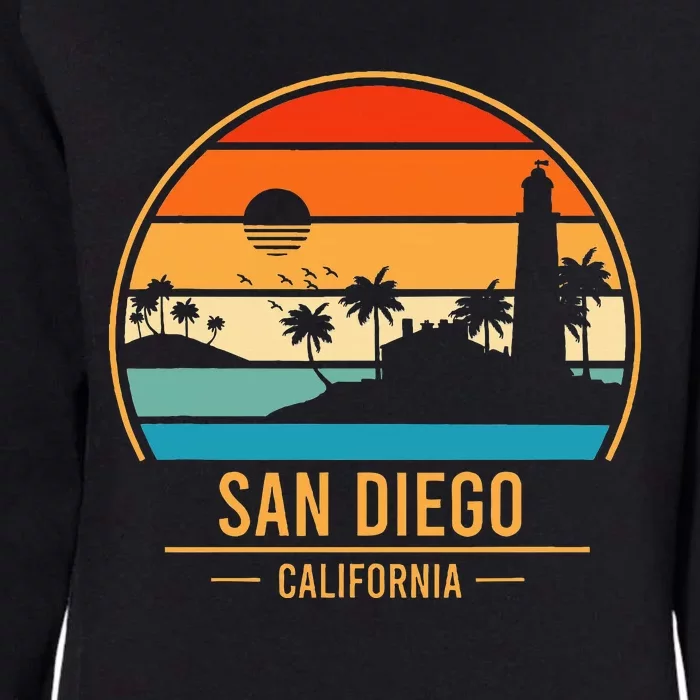 San Diego California Ca Womens California Wash Sweatshirt