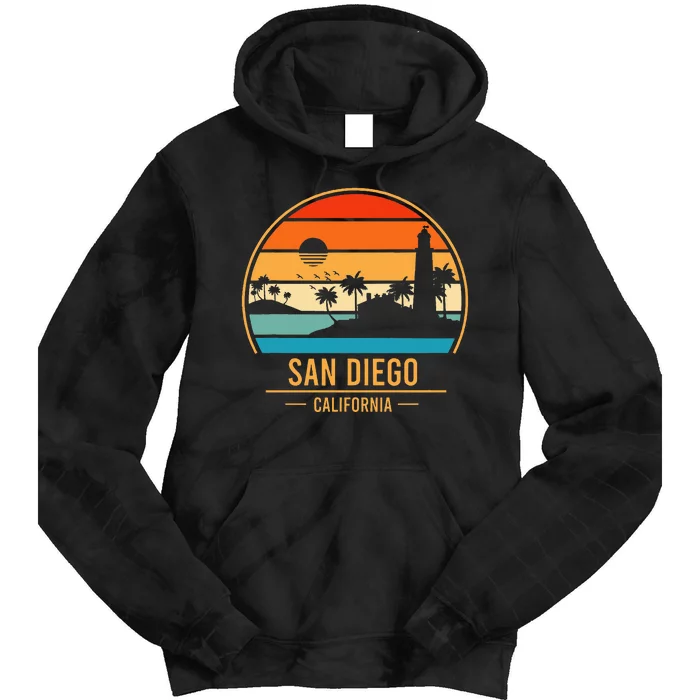 San Diego California Ca Tie Dye Hoodie