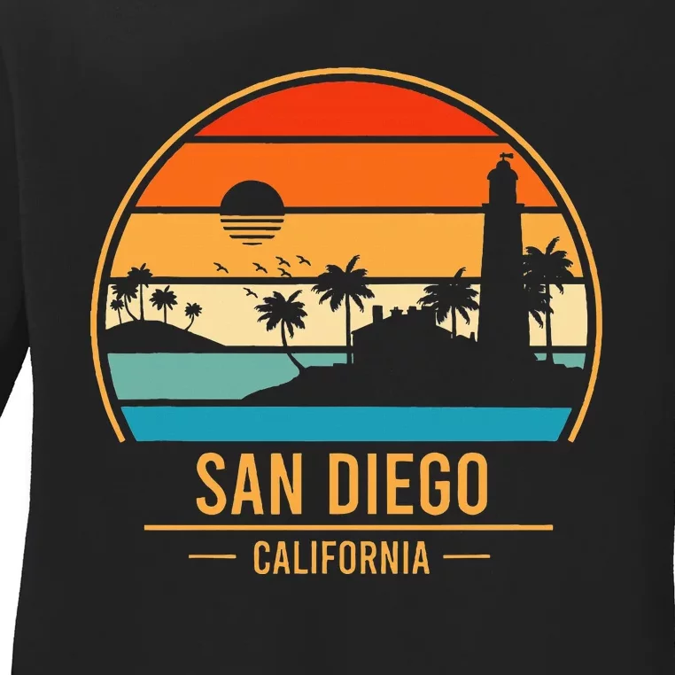 San Diego California Ca Ladies Long Sleeve Shirt