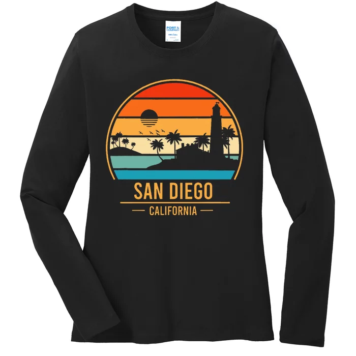 San Diego California Ca Ladies Long Sleeve Shirt