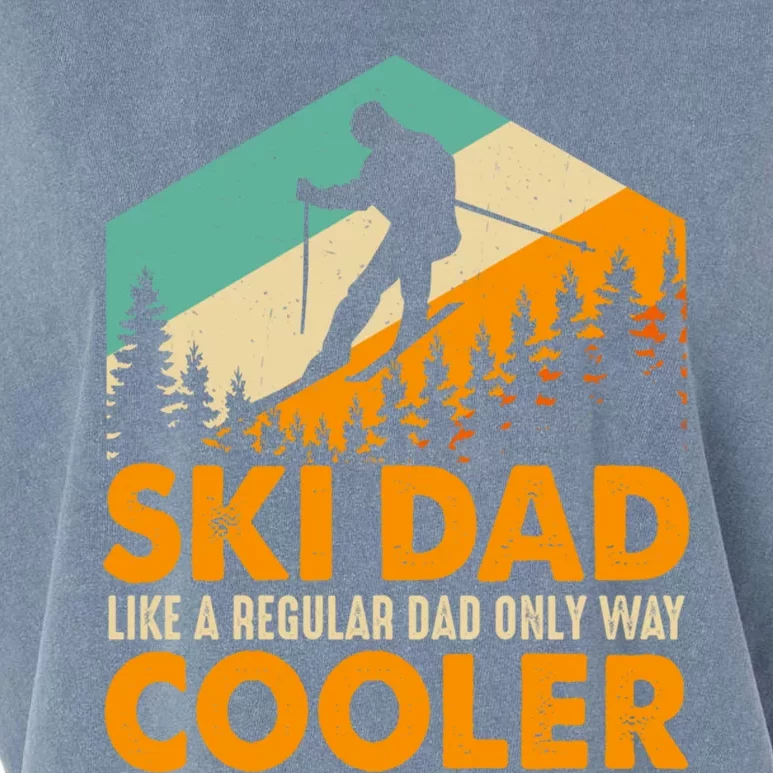 Ski Dad Cool Dads Love Skiing Winter Sport Ski Jumping Meaningful Gift Garment-Dyed Women's Muscle Tee