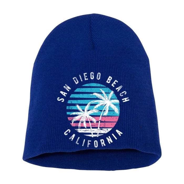 San Diego California Beach Surf Gift Cute Funny Gift Short Acrylic Beanie