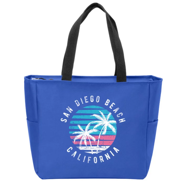 San Diego California Beach Surf Gift Cute Funny Gift Zip Tote Bag