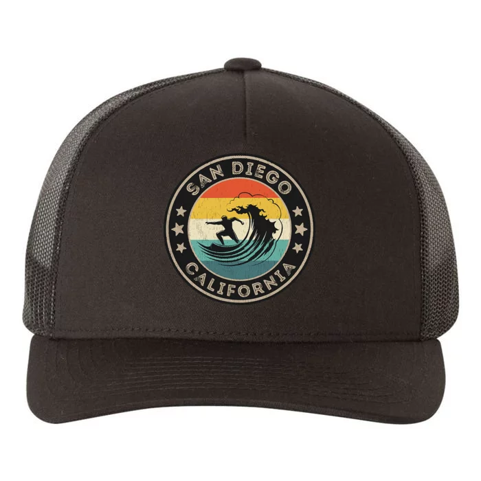 San Diego California Surfing San Diego Yupoong Adult 5-Panel Trucker Hat