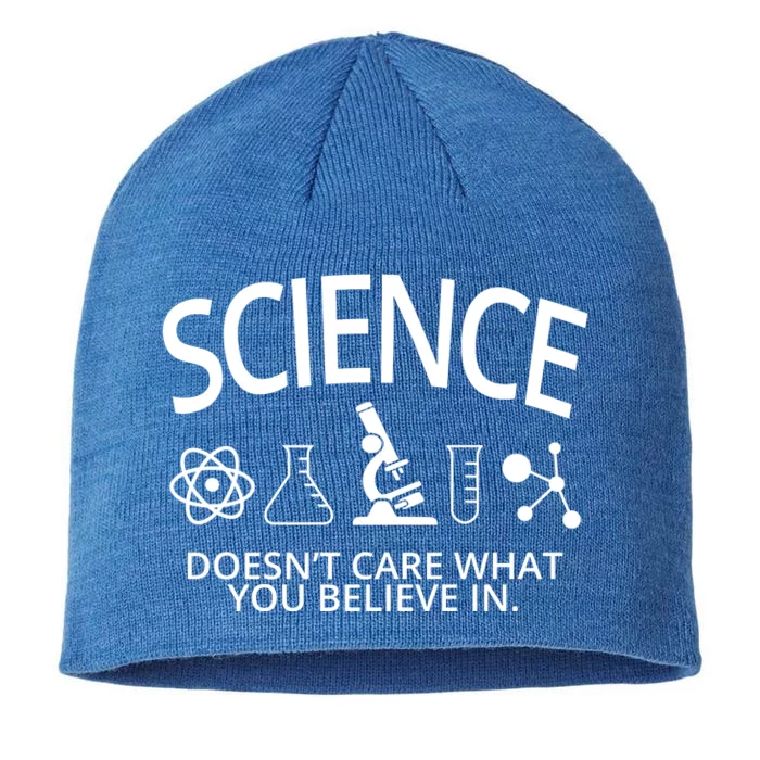 Science Doesn't Care What You Believe In 8 1/2in Sustainable Knit Beanie