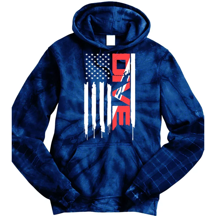 Scuba Diving Diver Down Flag | Scuba Diver | Scuba Diving Tie Dye Hoodie