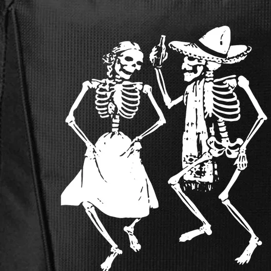 Skeletons Dancing Day Of Dead Dia De Los Muertos Halloween Party Skeleton City Backpack