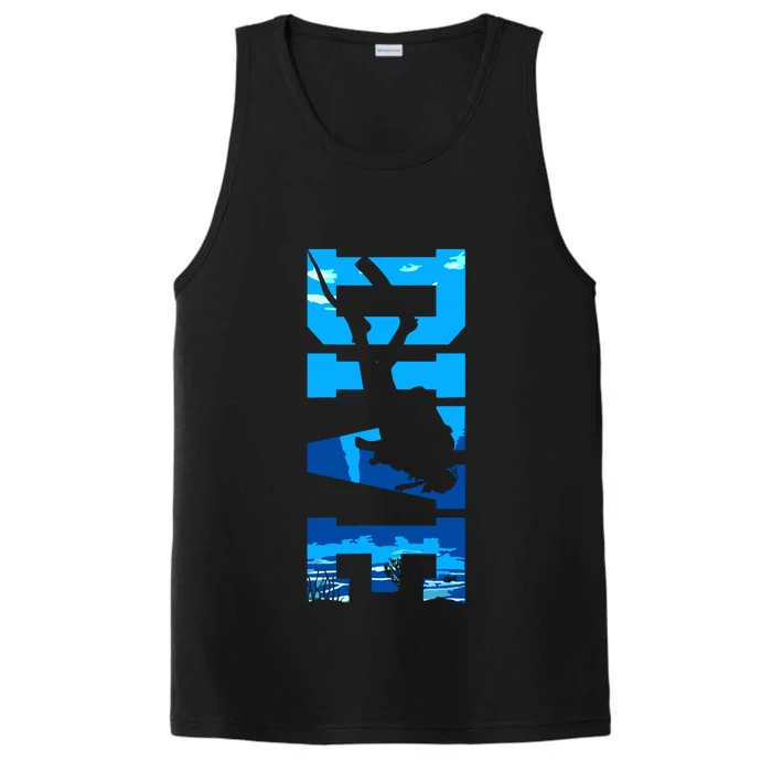 Scuba Diving DIVE Scuba Diver Gift Performance Tank