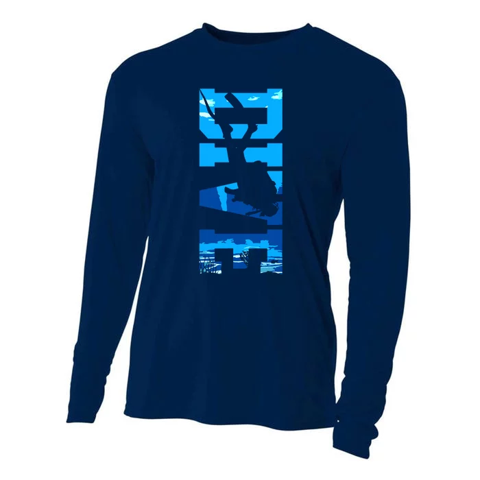 Scuba Diving DIVE Scuba Diver Gift Cooling Performance Long Sleeve Crew