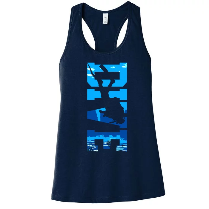 Scuba Diving DIVE Scuba Diver Gift Women's Racerback Tank