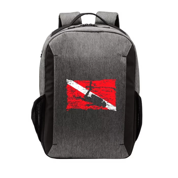 Scuba Diving Diver Down Flag Awesome Marine Diver Dive Gift Vector Backpack