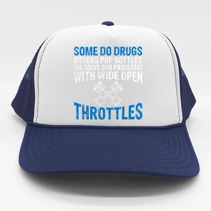 Some Do Drugs Other Pop BOTTLES Funny Mechanic Trucker Hat