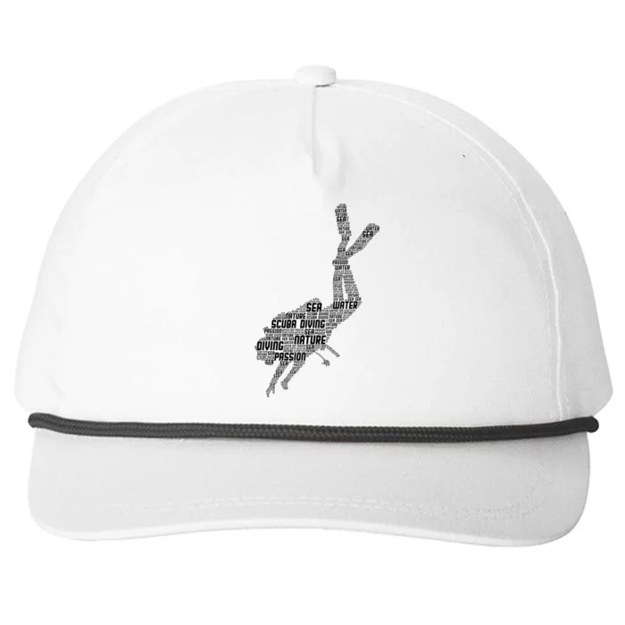 Scuba Diving Diver Dive Snapback Five-Panel Rope Hat