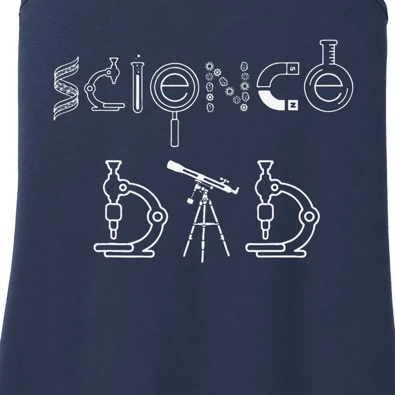 Science Dad DNA Biology Teacher Fathers Day Fatherhood Ladies Essential Tank