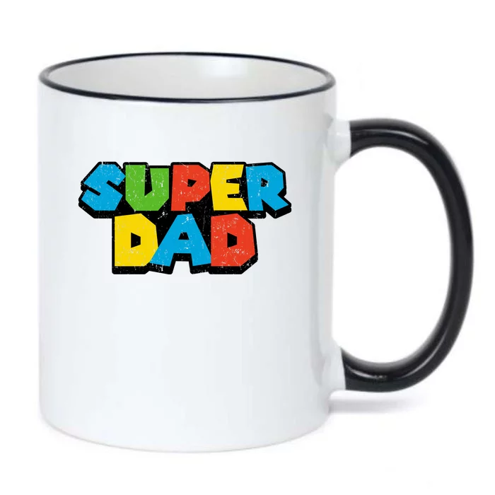 Super Daddio Dad Video Gamer Black Color Changing Mug