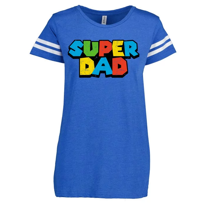 Super Daddio Dad Video Gamer Enza Ladies Jersey Football T-Shirt