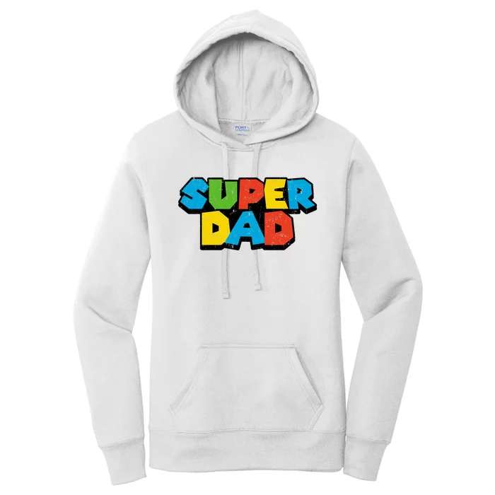 Super Daddio Dad Video Gamer Women's Pullover Hoodie