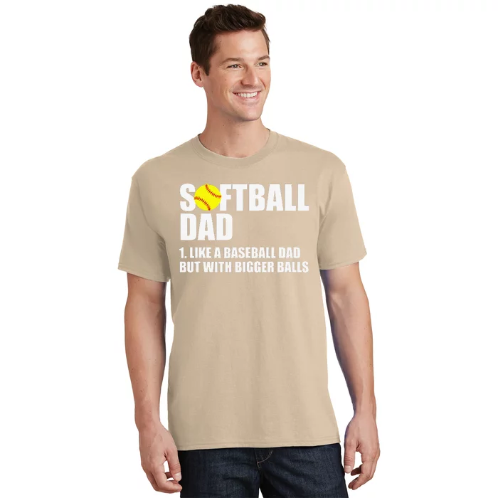 Softball Dad Definition Funny T-Shirt