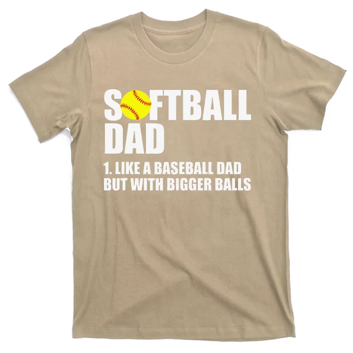 Softball Dad Definition Funny T-Shirt