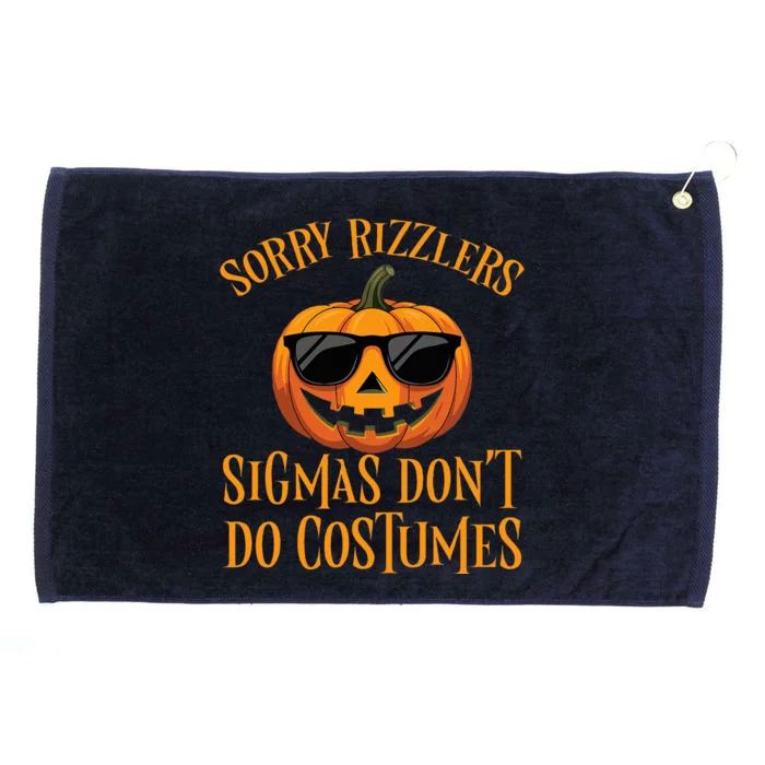 Sigmas Don’T Do Costumes Funny Halloween Spooky Pumpkin Grommeted Golf Towel