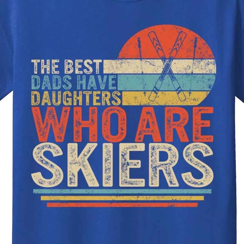 Ski Dad Daughters Skiers Fathers Day Ski Dad Snowboarding Cool Gift Kids T-Shirt