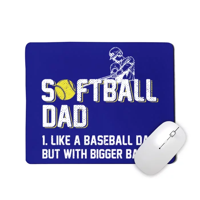 Softball Dad Definition Like A Baseball Dad Cute Gift Mousepad