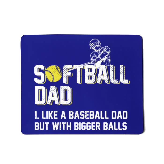 Softball Dad Definition Like A Baseball Dad Cute Gift Mousepad