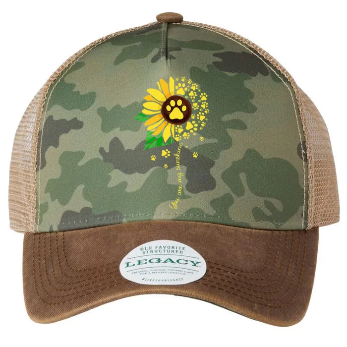 Sunflower Dog Doglover Pets Paw Apparel For Women Men Legacy Tie Dye Trucker Hat