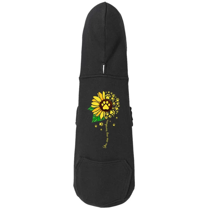 Sunflower Dog Doglover Pets Paw Apparel For Women Men Doggie 3-End Fleece Hoodie