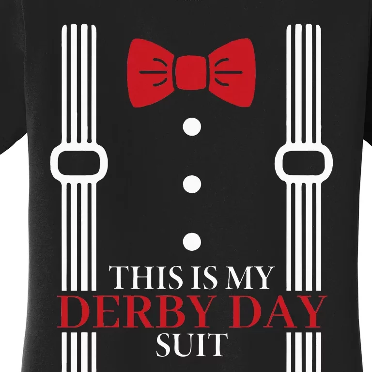 Suit Derby Day 24 Horse Racing This Is My Derby Day Bow Tie Women's T-Shirt