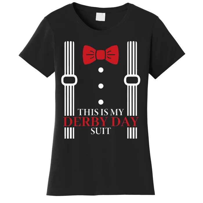 Suit Derby Day 24 Horse Racing This Is My Derby Day Bow Tie Women's T-Shirt