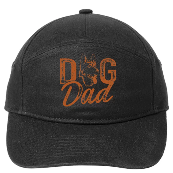 Shepherd Dog Dad German Shepherd 7-Panel Snapback Hat