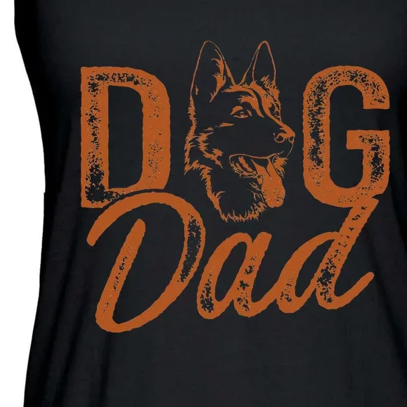 Shepherd Dog Dad German Shepherd Ladies Essential Flowy Tank