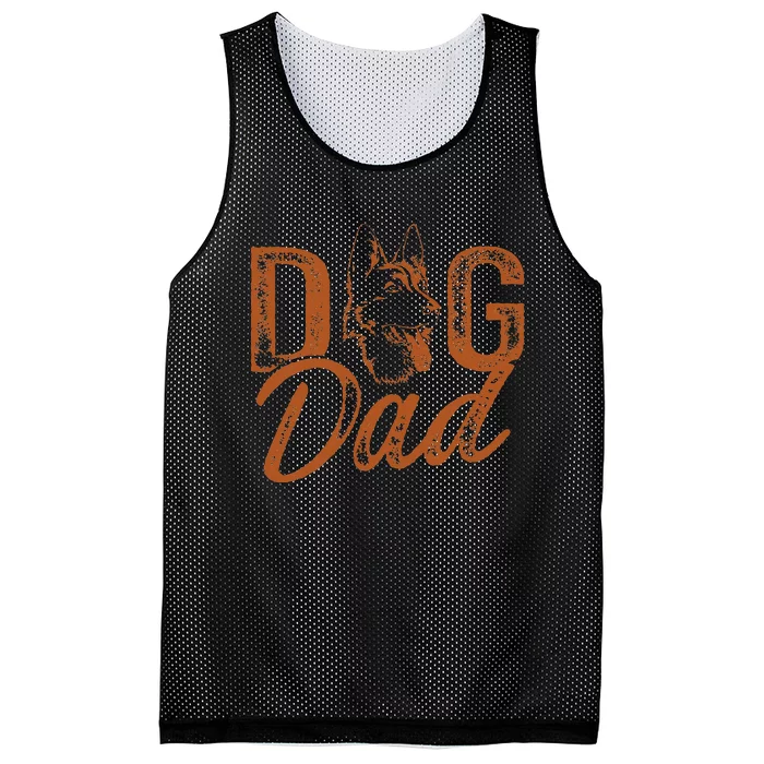 Shepherd Dog Dad German Shepherd Mesh Reversible Basketball Jersey Tank