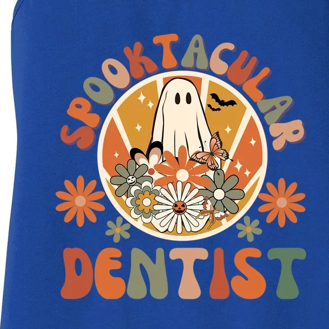 Spooktacular Dentist Dental Dds Doctor Of Dental Surgery Gift Women's Racerback Tank