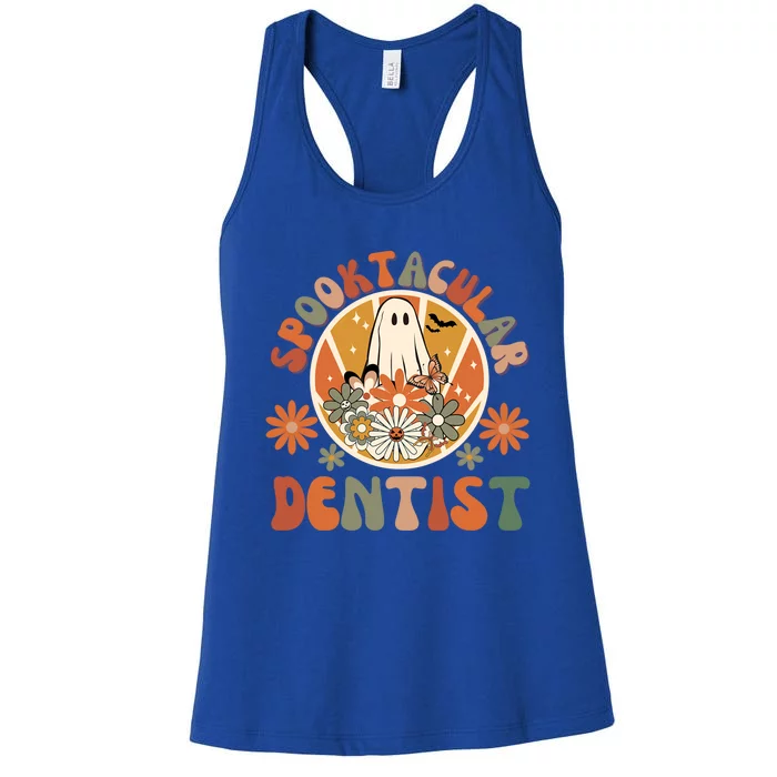 Spooktacular Dentist Dental Dds Doctor Of Dental Surgery Gift Women's Racerback Tank