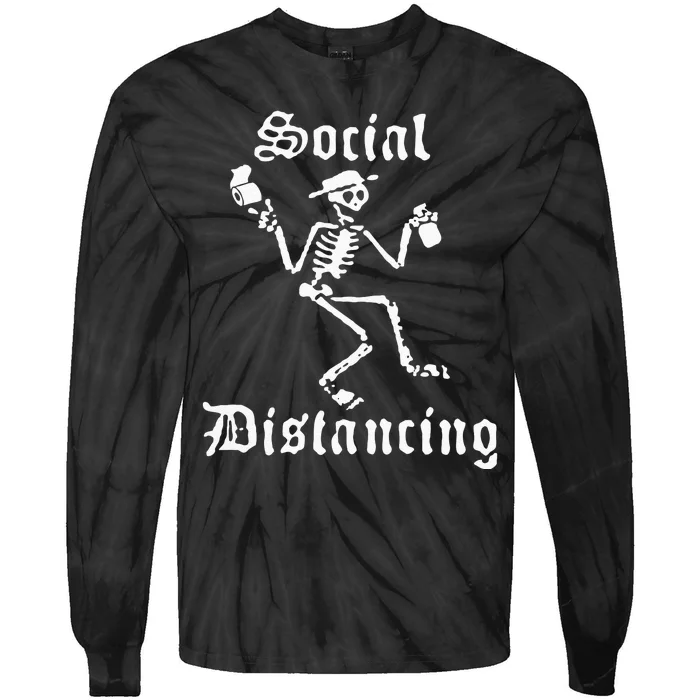 Social Distancing Distortion Tie-Dye Long Sleeve Shirt