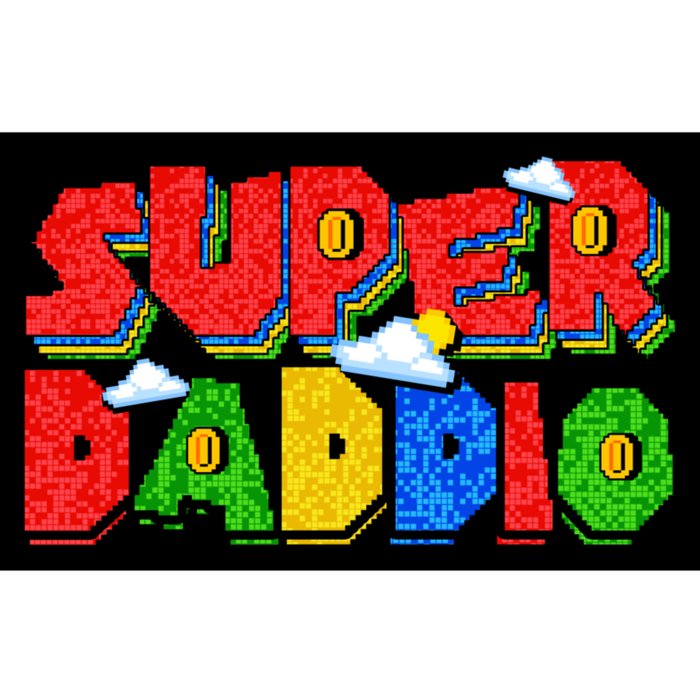 Super Daddio Dad Video Gamer Dad Fathers Day Funny Gift Bumper Sticker