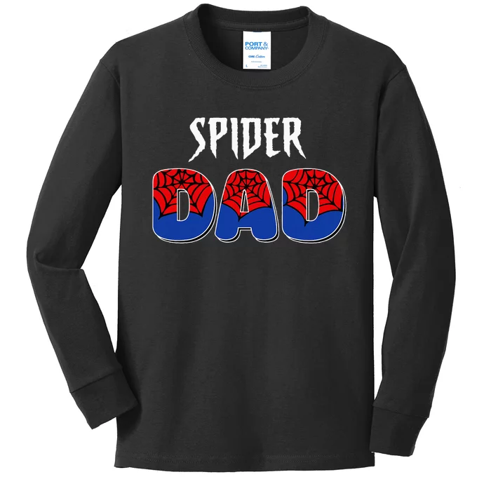 Spider Dad Design Male Parents Spider Love Kids Long Sleeve Shirt