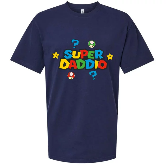 Super Daddio Dad Video Gamer Sueded Cloud Jersey T-Shirt