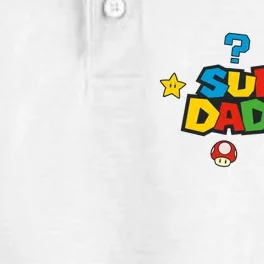 Super Daddio Dad Video Gamer Dry Zone Grid Performance Polo