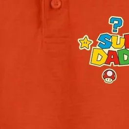 Super Daddio Dad Video Gamer Dry Zone Grid Performance Polo