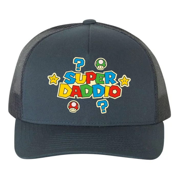 Super Daddio Dad Video Gamer Yupoong Adult 5-Panel Trucker Hat