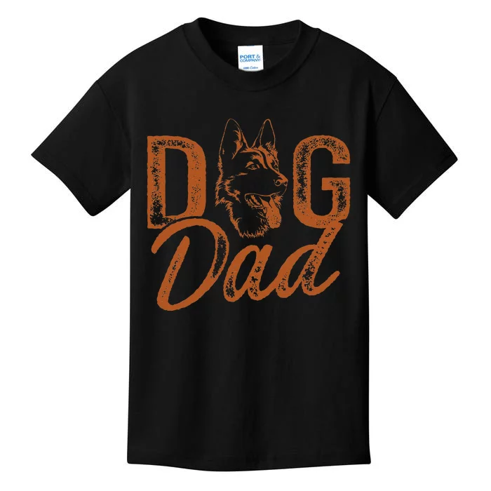 Shepherd Dog Dad German Shepherd Kids T-Shirt