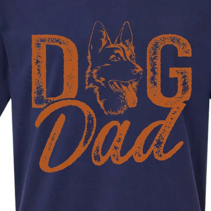 Shepherd Dog Dad German Shepherd Sueded Cloud Jersey T-Shirt