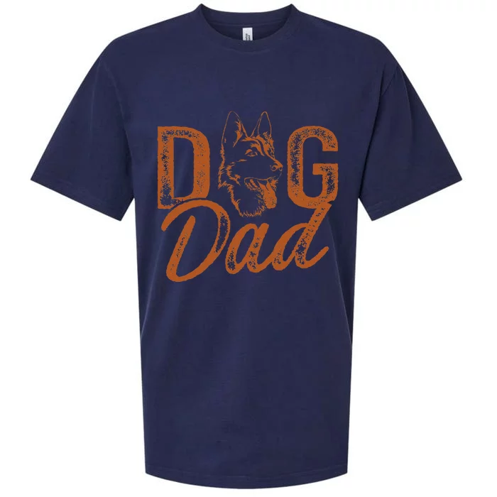 Shepherd Dog Dad German Shepherd Sueded Cloud Jersey T-Shirt