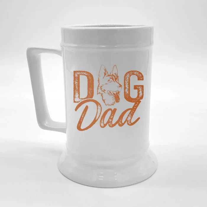 Shepherd Dog Dad German Shepherd Front & Back Beer Stein