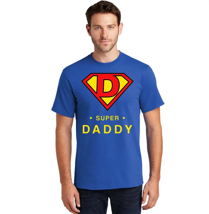 Super Daddy Dad Is My Hero Fathers Day Tall T-Shirt